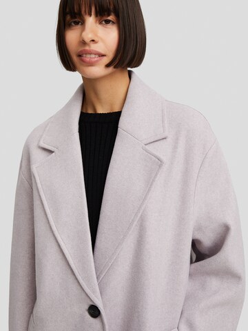 Bershka Between-seasons coat in Purple