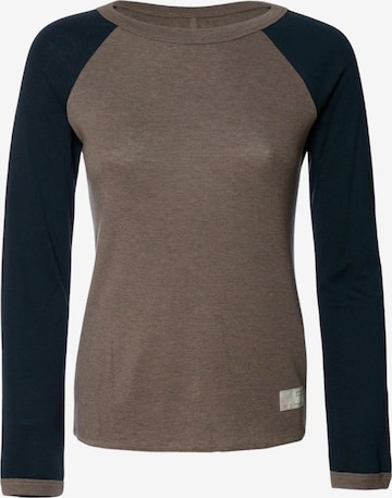 T-shirt 'Gamze' Odd Molly en marron : devant