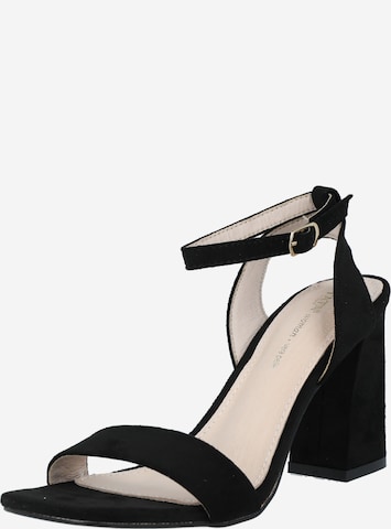 TATA Italia Strap Sandals in Black: front