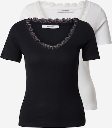 ABOUT YOU Paita 'Julia' värissä musta: etupuoli
