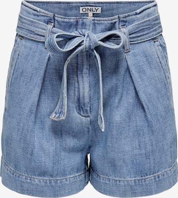 ONLY Loose fit Pleated Jeans 'JENNA' in Blue: front