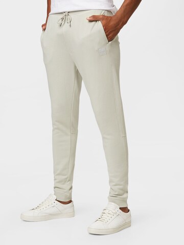 BOSS Tapered Trousers 'Sestart' in Grey: front