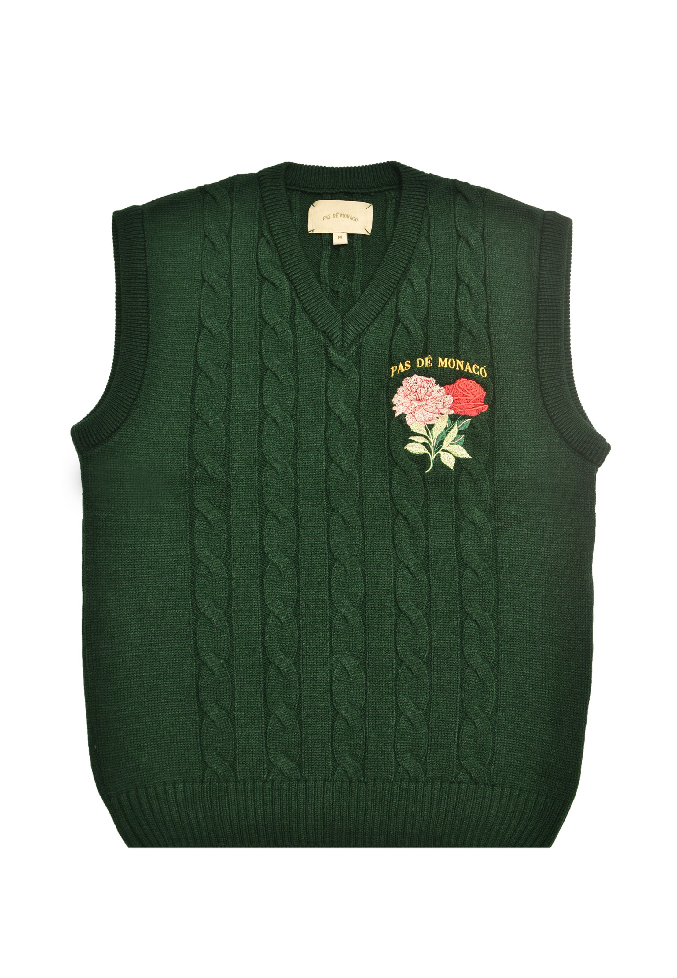 Pas De Monaco Pullunder 'Florasion' in Grün: Vorderseite