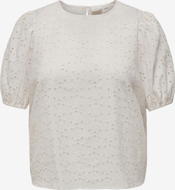 T-shirt ONLY Carmakoma en blanc : devant