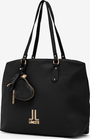 Lancetti Shopper 'Delphville 1' in Black: front