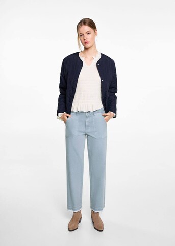 MANGO TEEN Wide Leg Jeans 'Utility4' in Blau