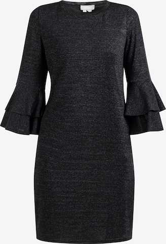 Robe Usha en noir : devant