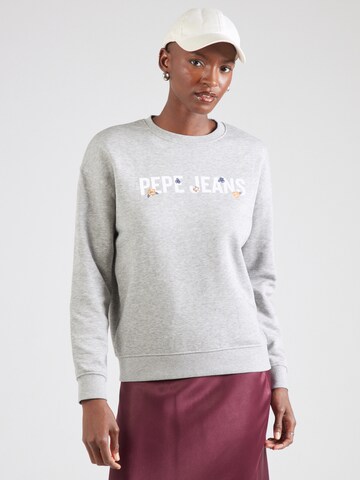 Pepe Jeans Sweatshirt 'STEPHANIE' in Grey: front