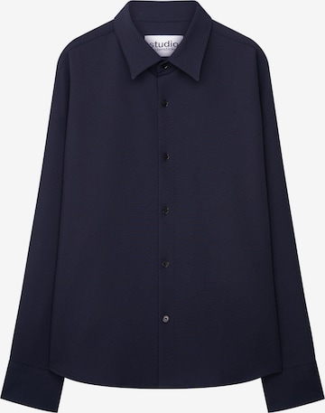 Coupe regular Chemise Studio Seidensticker en bleu : devant
