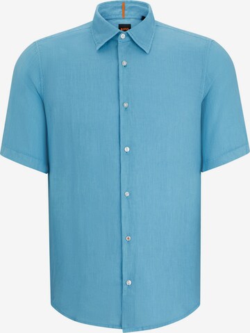 BOSS Regular fit Button Up Shirt 'Rash' in Blue: front