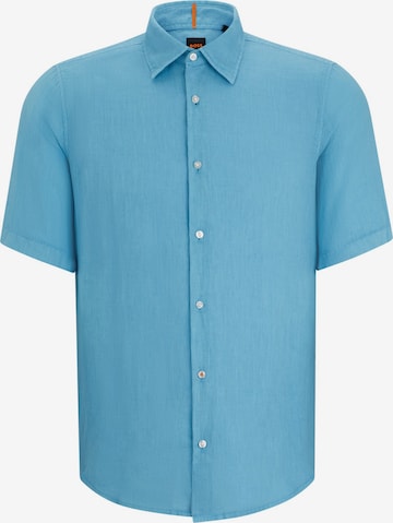 BOSS Orange Button Up Shirt 'Rash' in Blue: front