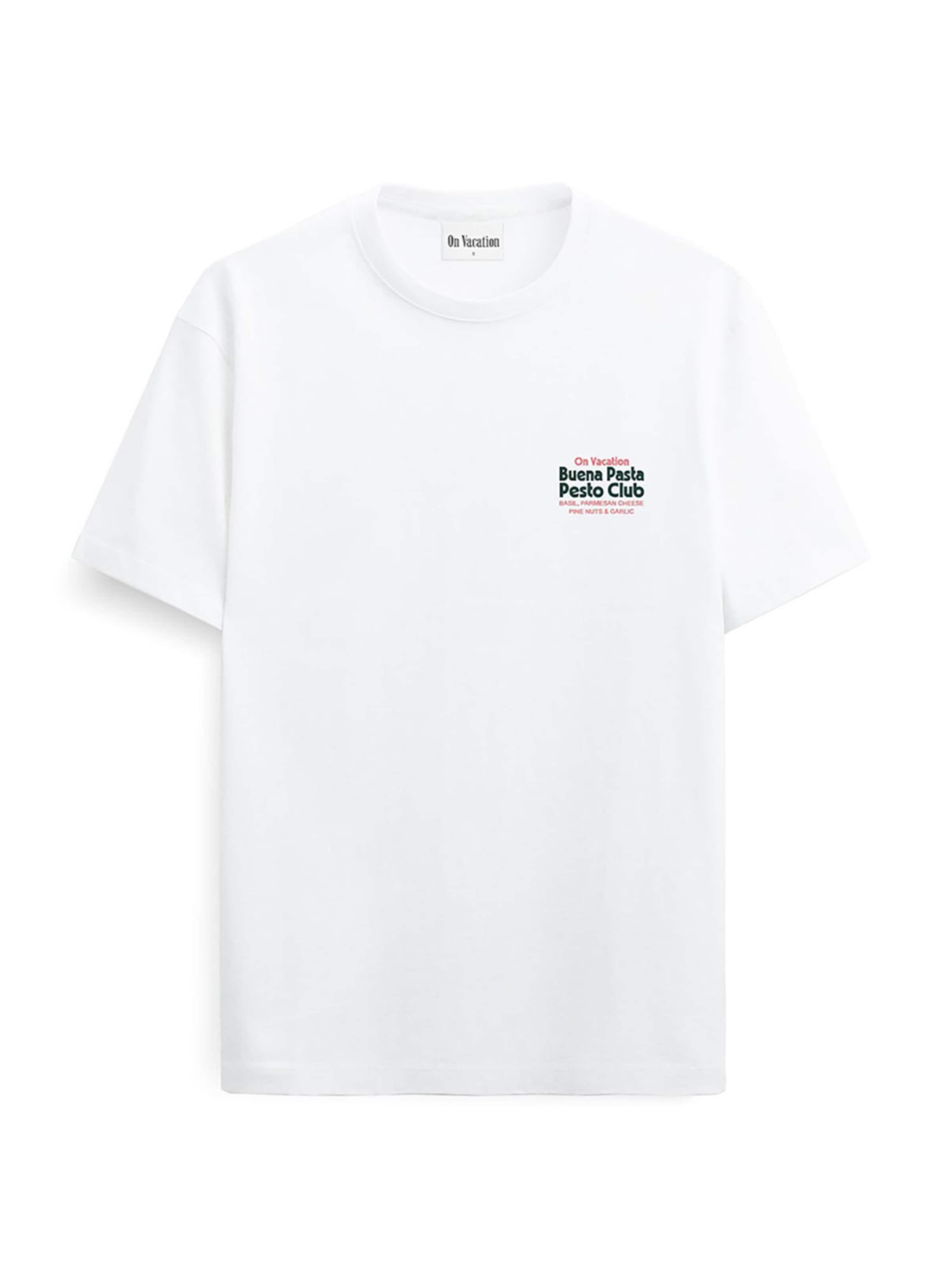 On Vacation Shirt 'Pesto Club' in White: front