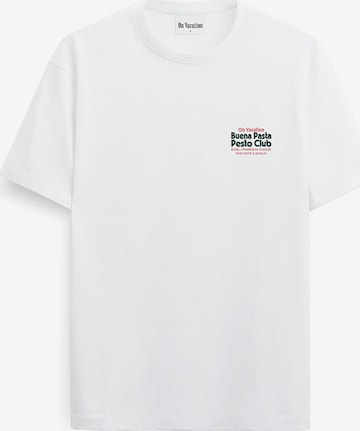T-Shirt 'Pesto Club' On Vacation en blanc : devant