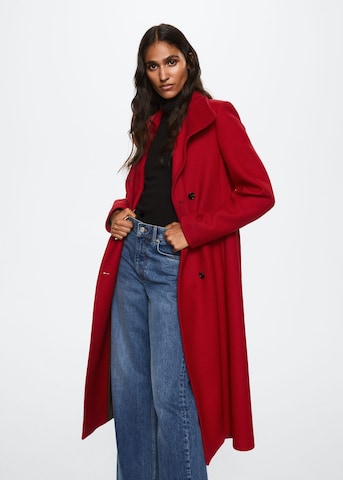 MANGO Between-Seasons Coat 'sirenita' in Red: front