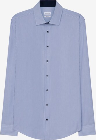 Coupe slim Chemise business SEIDENSTICKER en bleu : devant