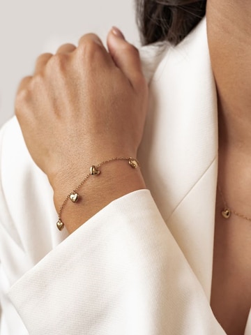 Braccialetto 'Heart Parade' di Hey Happiness in oro