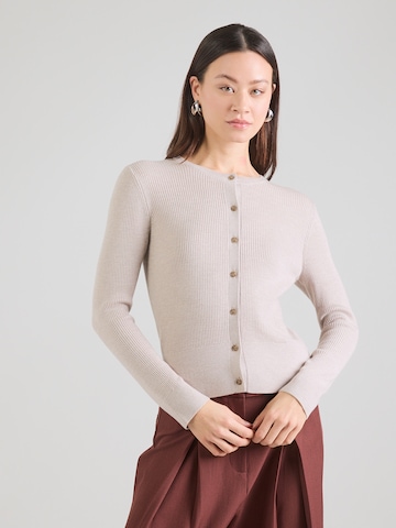 Calvin Klein Πλεκτή ζακέτα σε καφέ: μπροστά