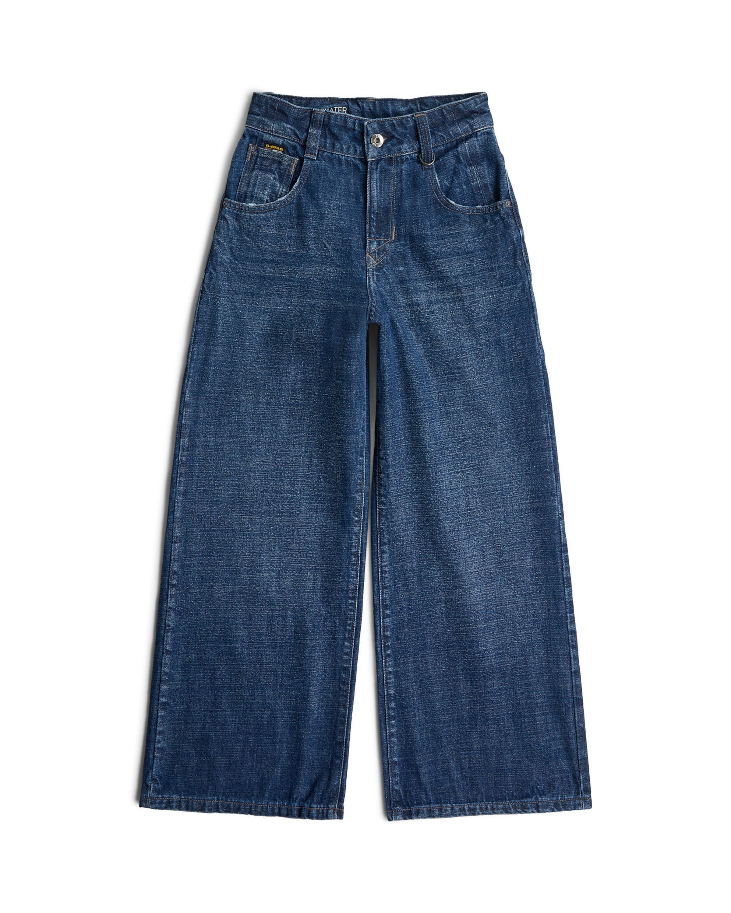 G-STAR Loosefit Jeans 'Girls Skater High Loose Jeans' in Blauw: voorkant