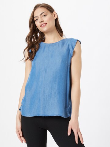 TOM TAILOR DENIM Top in Blauw: voorkant