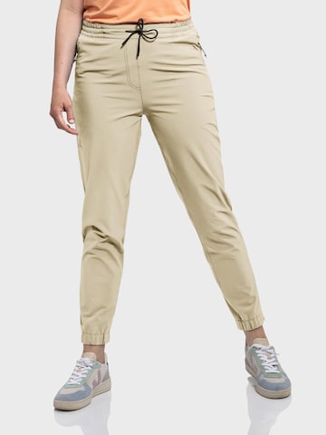 Schöffel Tapered Outdoorhose 'Vienna' in Beige: predná strana