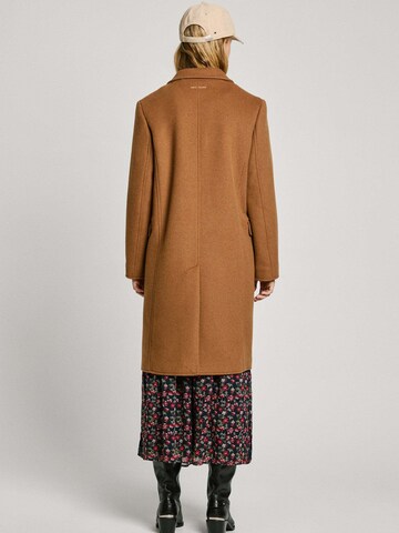 Pepe Jeans Between-Seasons Coat in Brown