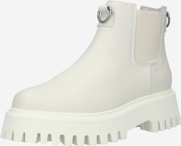 BRONX - Botas Chelsea 'Groov-Y' en blanco: frente