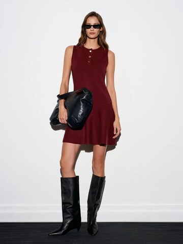 Dilvin Knit dress in Red