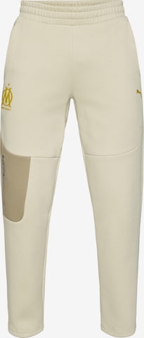 PUMA Regular Urheiluhousut 'OM PUMATECH' värissä beige: etupuoli