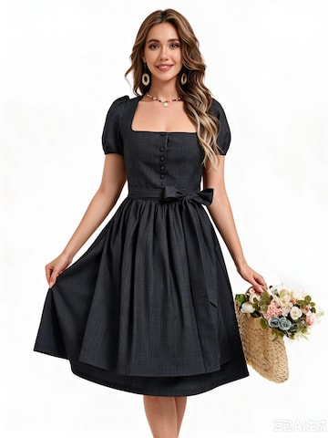 KoJooin Dirndl in Black: front