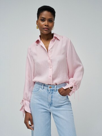 Chemisier 'Birmingham' Salsa Jeans en rose : devant