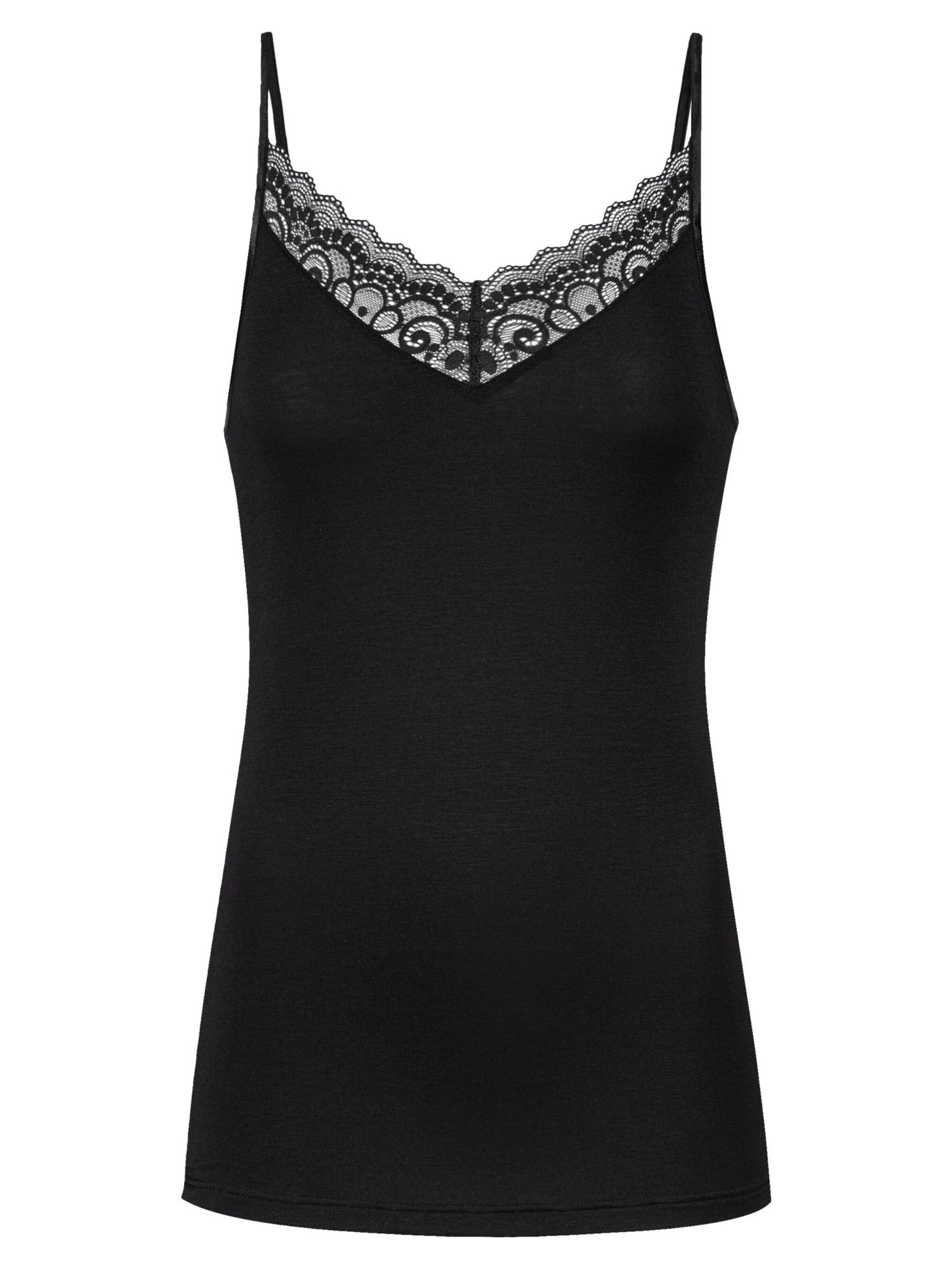 Maillot de corps 'Amour' Mey en noir : devant