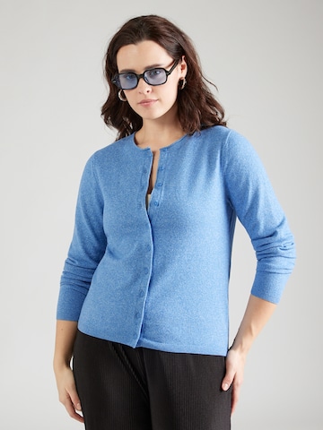 Geacă tricotată 'CARLOYAL' de la ONLY Carmakoma pe albastru: față