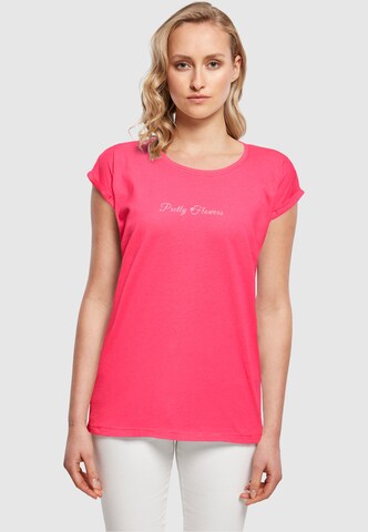Merchcode Shirt 'Pretty Flowers' in Pink: front