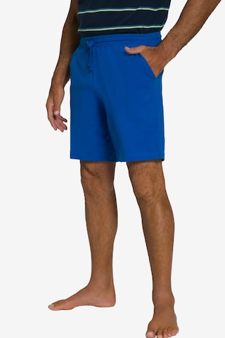 JP1880 Loosefit Pyjamahose in Blau: predná strana