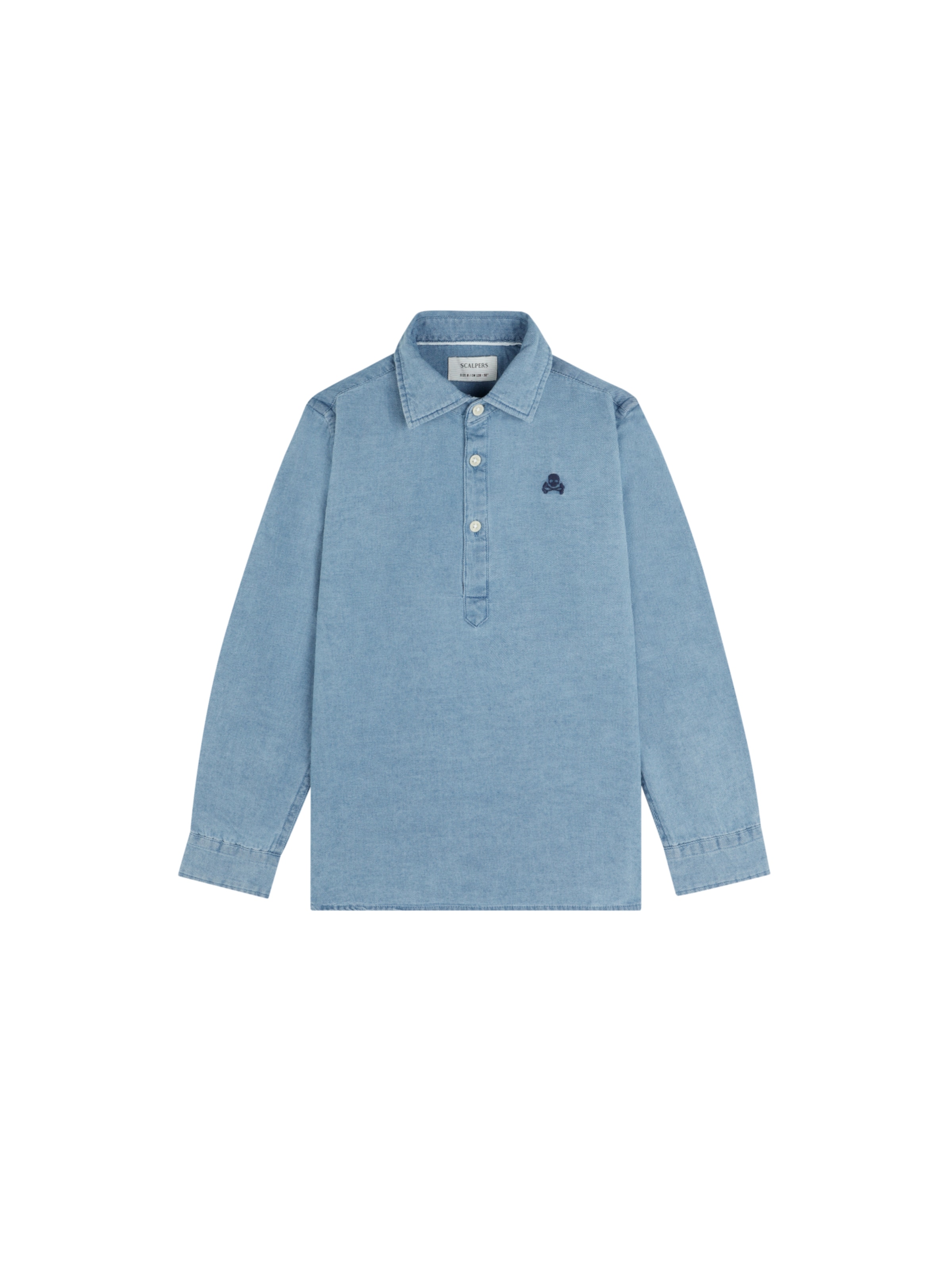 Scalpers Regular Fit Paita 'Polera' värissä sininen: etupuoli