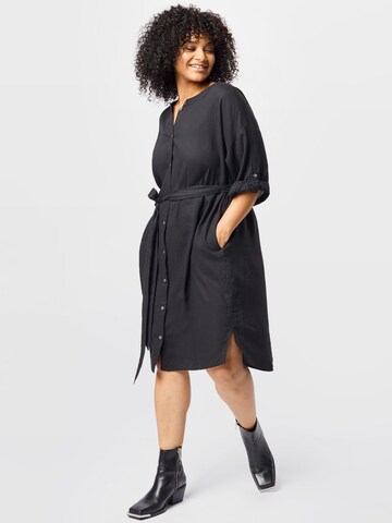 Tom Tailor Women + Shirt Dress in Black