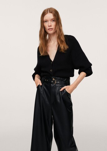 MANGO Wide leg Pants 'Palau' in Black