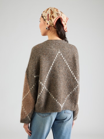 Noella Oversized Sweater 'Lai' in Brown