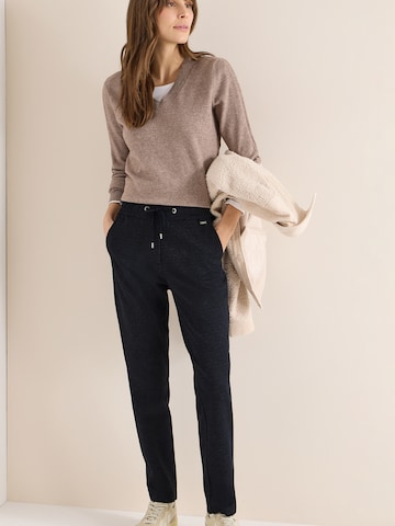 CECIL Slimfit Byxa 'Tracey' i blå