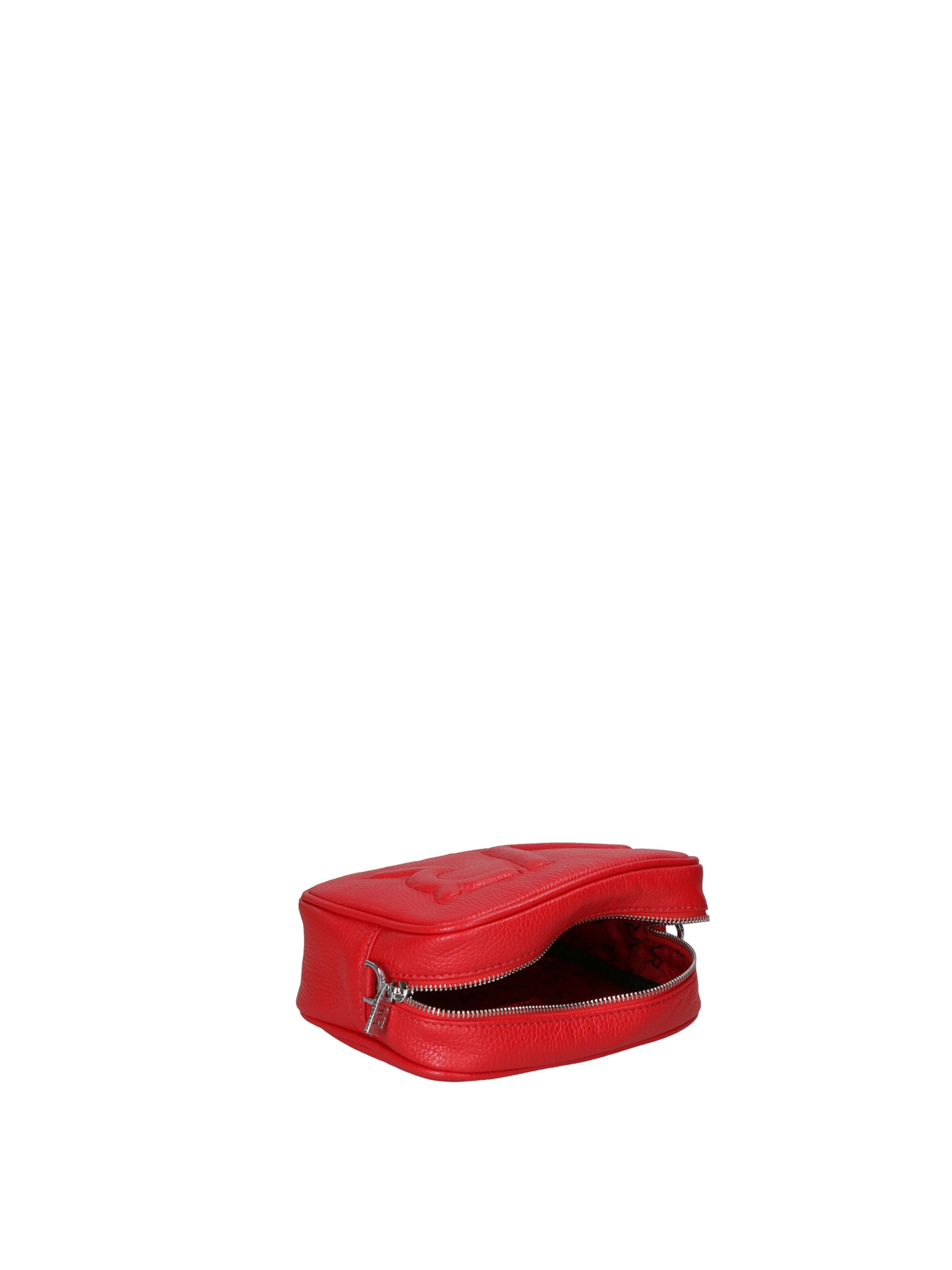 Borsa a tracolla 'Borsa a Tracolla Donna Pelle Virginia Rhinè Zip' di Virginia Rhinè in rosso