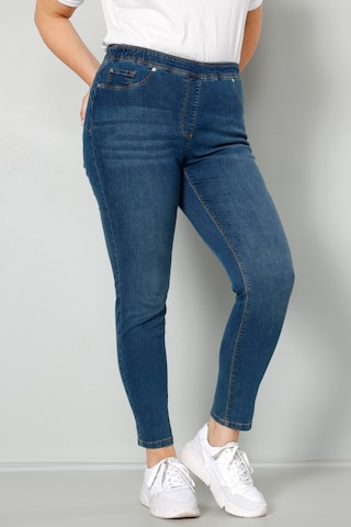 MIAMODA Regular Jeggings in Blue