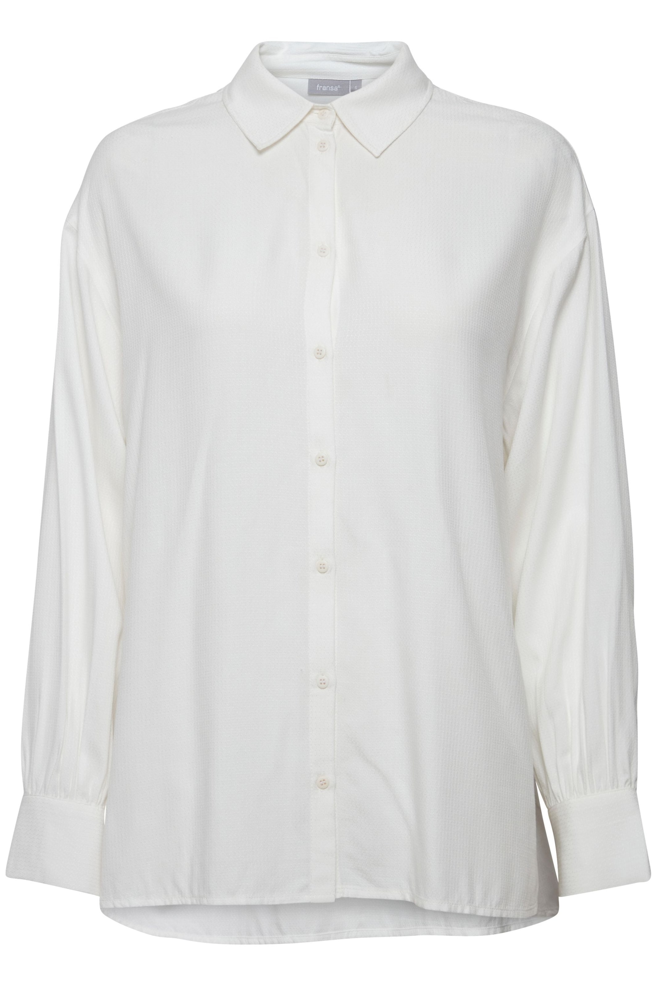 Chemisier 'Cina' Fransa en blanc : devant