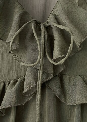 MANGO Kleid in Grün