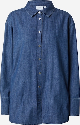 VILA Blouse 'ROWIE' in Blauw: voorkant