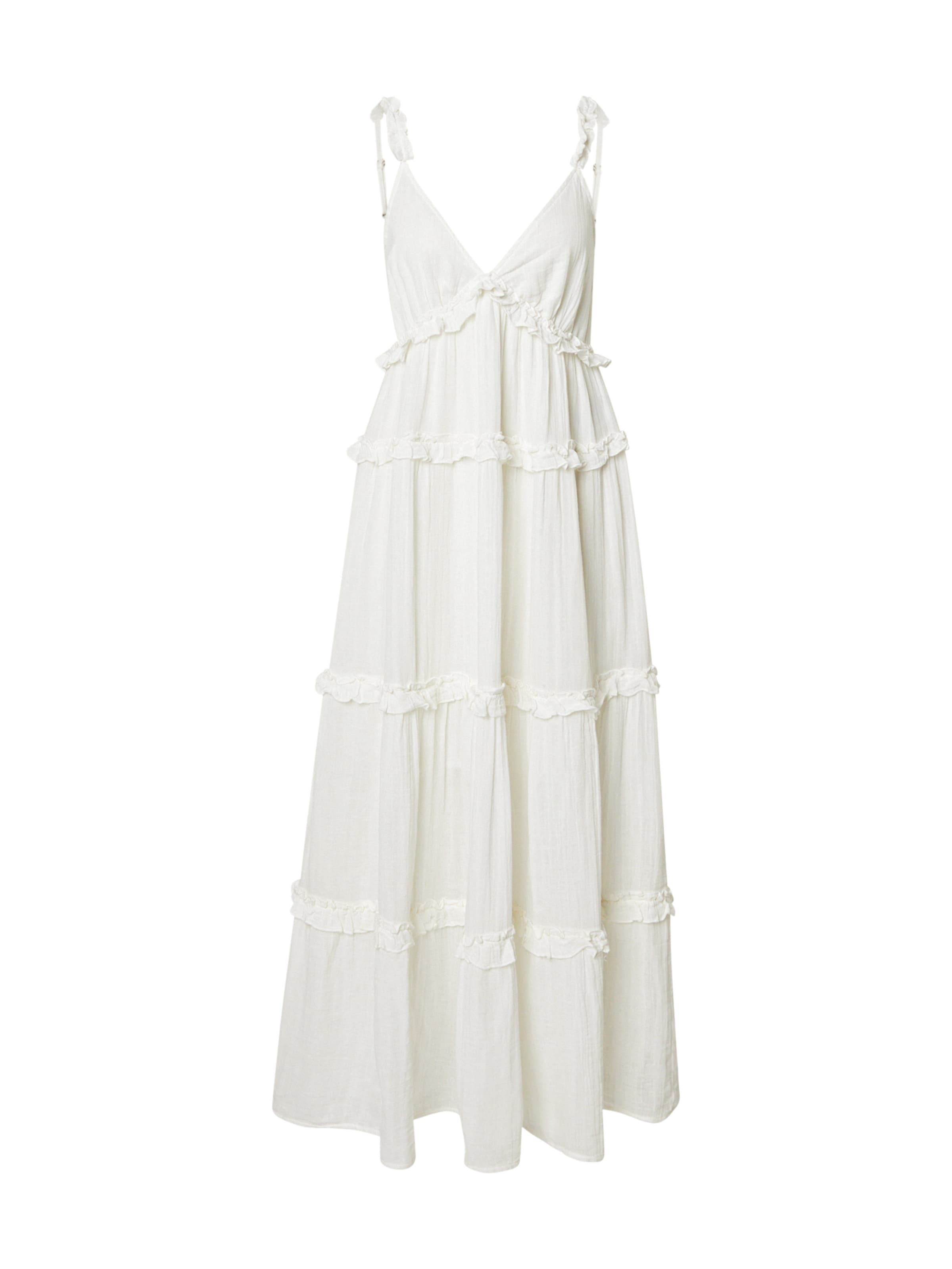 YAS Sommerkjole 'YASANINA' i hvid, Produktvisning