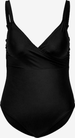 ONLY Carmakoma Swimsuit in Black: front
