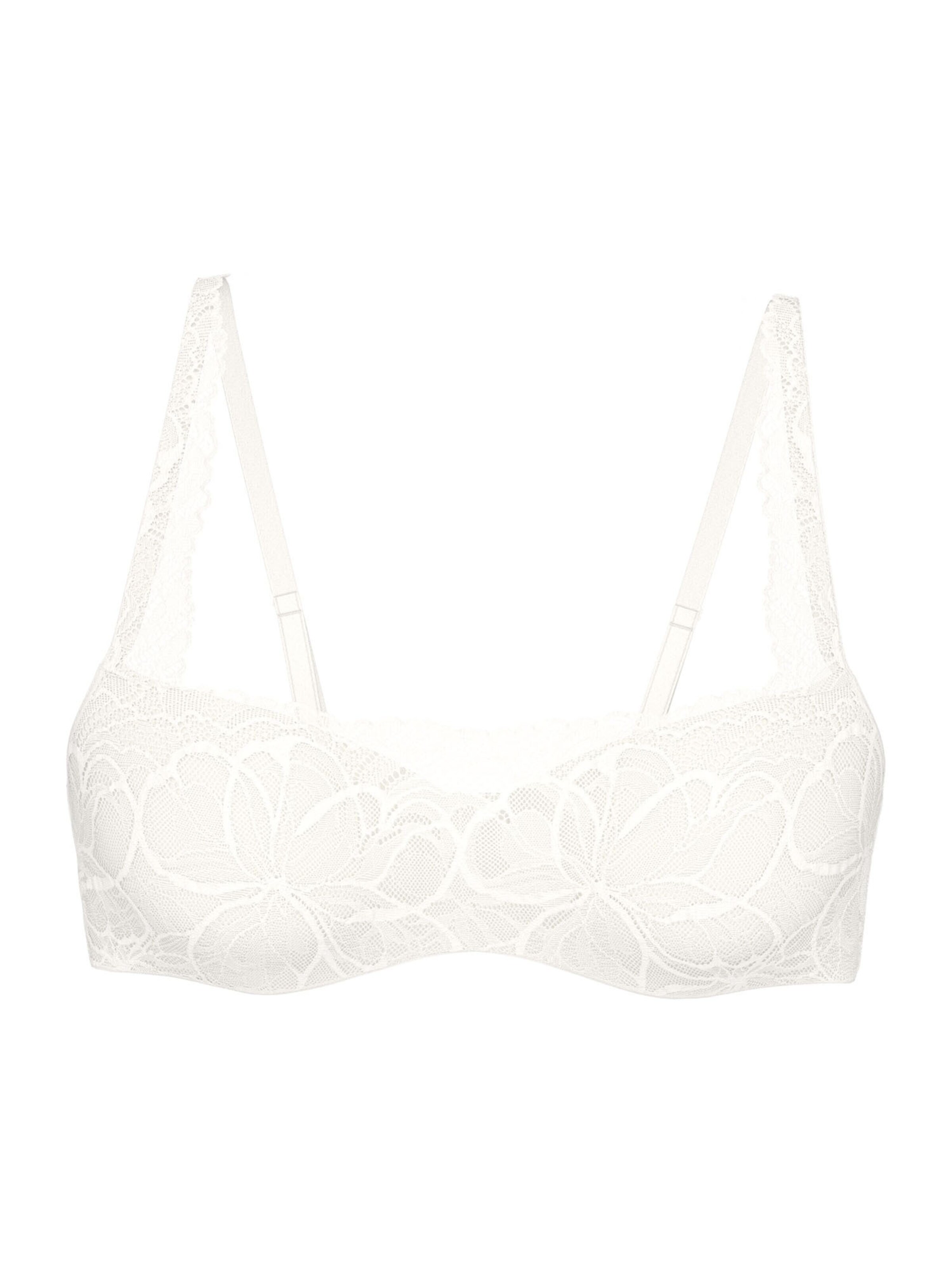 TRIUMPH Bra ' Red Label Body Make-Up Illusion Lace ' in White: front