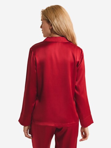 ETAM Seidenpyjamahemd 'Pearly' in Rot