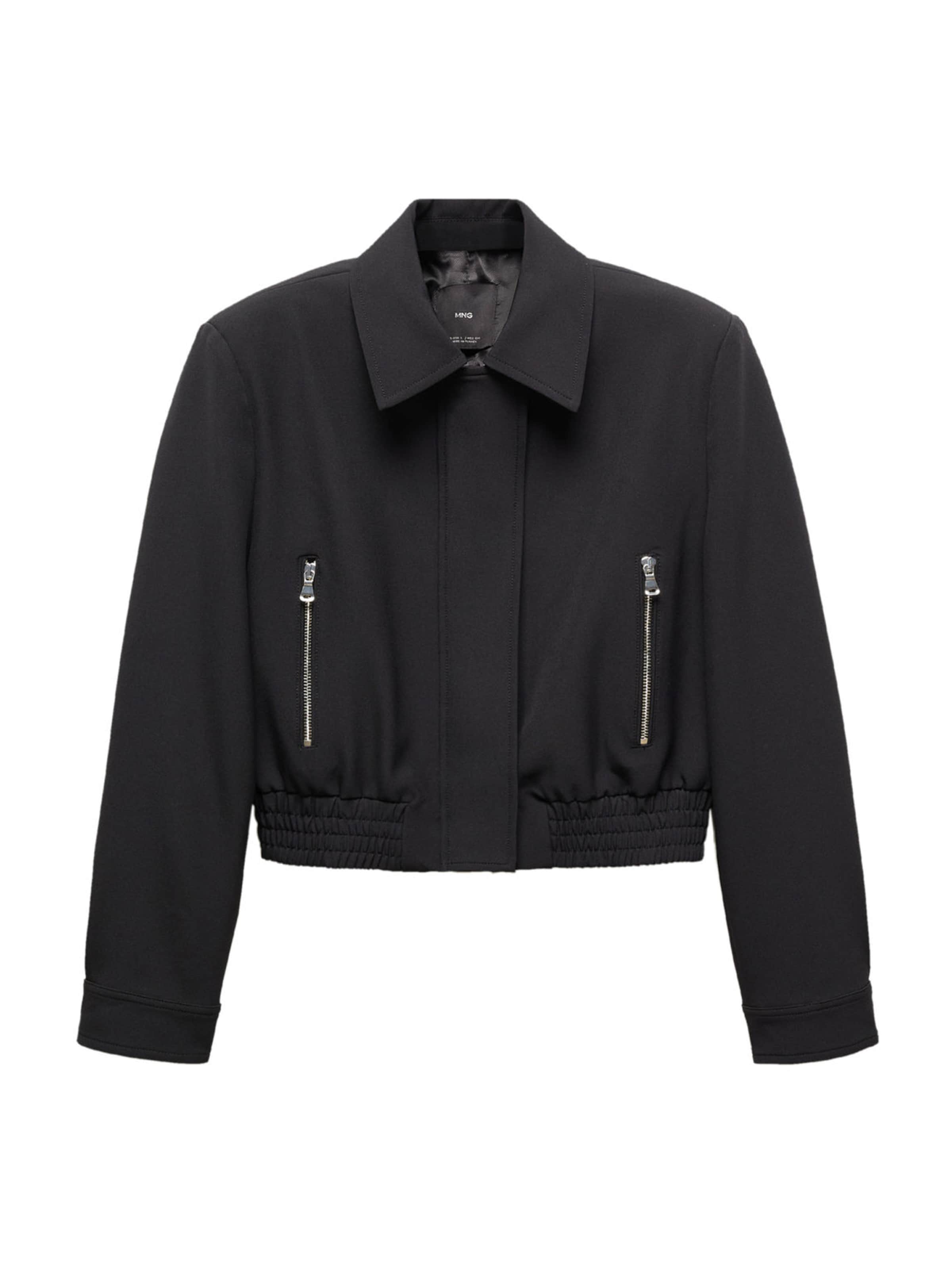 MANGO Преходно яке в черно: отпред