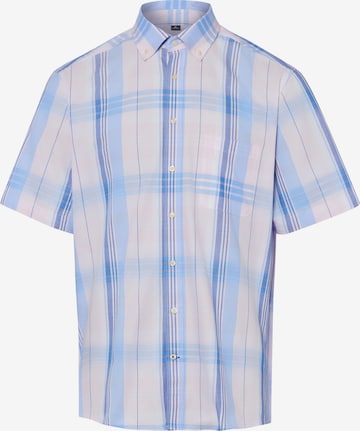 Chemise Nils Sundström en bleu : devant